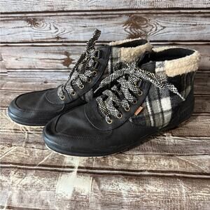 Keds Black and Plaid Ankle Boots chukka Scout III size 10